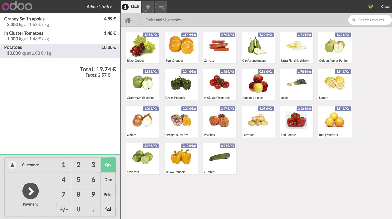 Odoo - Sample 2 for three columns