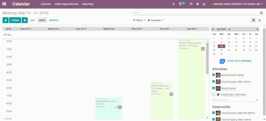 Odoo - Sample 2 for three columns