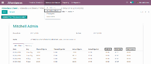Odoo - Sample 2 for three columns