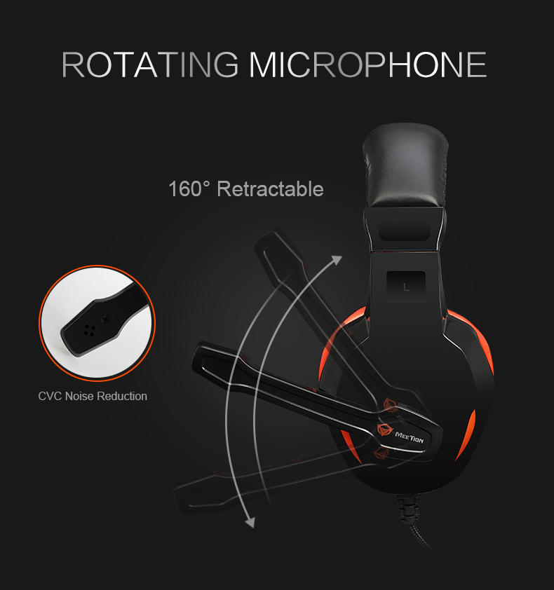 Meetion gaming headset brands factory